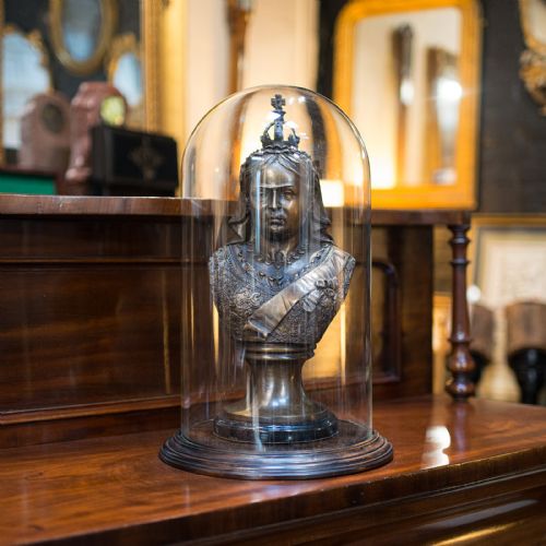 fig 1. Antique Display Dome, English, Glass, Mahogany, Taxidermy, Showcase, Victorian