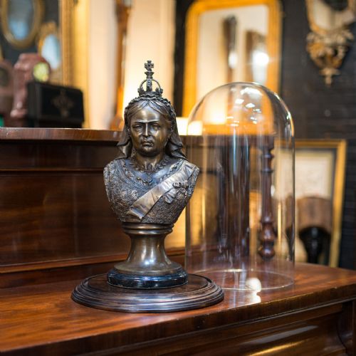 fig 2. Antique Display Dome, English, Glass, Mahogany, Taxidermy, Showcase, Victorian