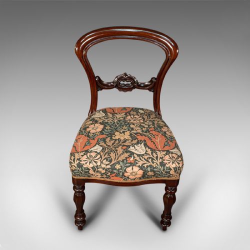 fig 4. Pair Of, Antique Buckle Back Chairs, English, Walnut, Dining, Side, Victorian