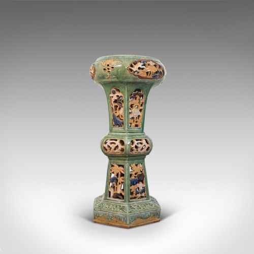 Antique Plant Stand, English, Ceramic, Decorative, Hall, Jardiniere, Victorian