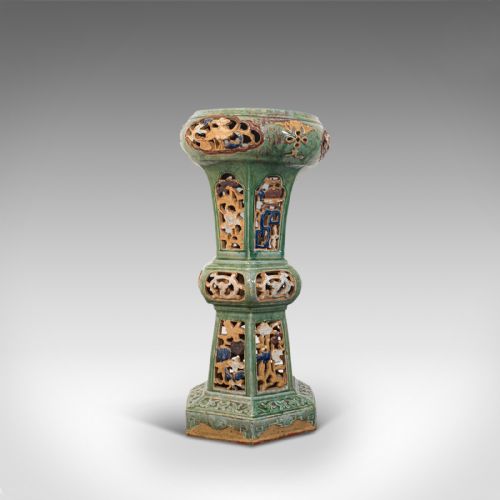 fig 2. Antique Plant Stand, English, Ceramic, Decorative, Hall, Jardiniere, Victorian