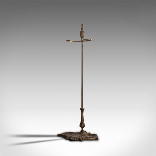 fig 2. Antique Stick Stand, French, Brass, Hall, Cane, Umbrella Rack, Art Nouveau, 1920