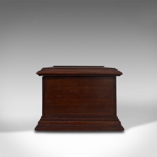 fig 4. Small Antique Document Box, English, Walnut, Desk, Pen, Sarcophagus, Victorian