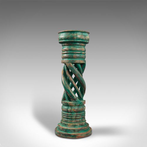 Antique Jardiniere, Oriental, Mahogany, Plant Stand, Torchere, Late 19th Century