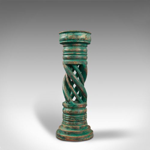 fig 1. Antique Jardiniere, Oriental, Mahogany, Plant Stand, Torchere, Late 19th Century