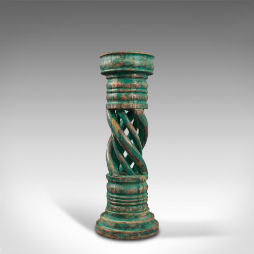 fig 2. Antique Jardiniere, Oriental, Mahogany, Plant Stand, Torchere, Late 19th Century