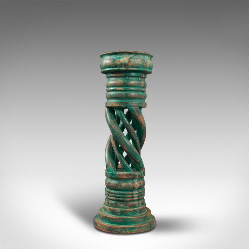 fig 3. Antique Jardiniere, Oriental, Mahogany, Plant Stand, Torchere, Late 19th Century