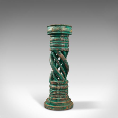 fig 4. Antique Jardiniere, Oriental, Mahogany, Plant Stand, Torchere, Late 19th Century