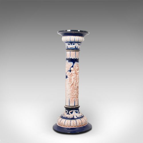 Antique Decorative Jardiniere, English, Ceramic, Hall, Plant Stand, Victorian
