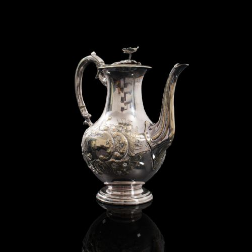 Antique Decorative Tea Urn, English, Silver Plate, Teapot, Edwardian, Circa 1910