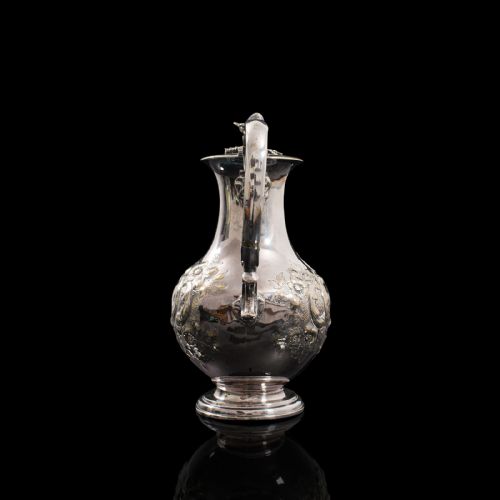 fig 3. Antique Decorative Tea Urn, English, Silver Plate, Teapot, Edwardian, Circa 1910