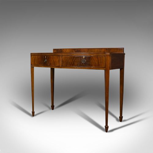 ANTIQUE SIDE TABLE ENGLISH MAHOGANY BUFFET SERVER HAMPTONS EDWARDIAN 1910 - ADDITIONAL PHOTO 2