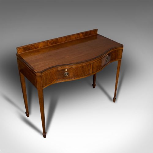 ANTIQUE SIDE TABLE ENGLISH MAHOGANY BUFFET SERVER HAMPTONS EDWARDIAN 1910 - ADDITIONAL PHOTO 6
