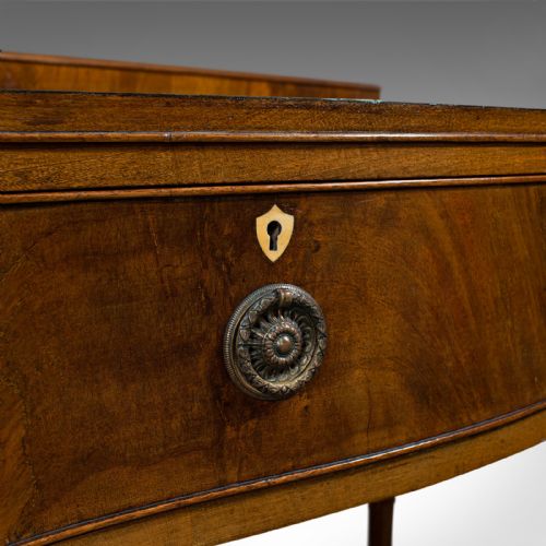 ANTIQUE SIDE TABLE ENGLISH MAHOGANY BUFFET SERVER HAMPTONS EDWARDIAN 1910 - ADDITIONAL PHOTO 10