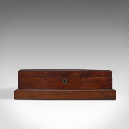 fig 2. Antique Shop's Countertop Bijouterie Case, Walnut, Display Cabinet, Victorian