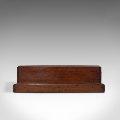 fig 3. Antique Shop's Countertop Bijouterie Case, Walnut, Display Cabinet, Victorian