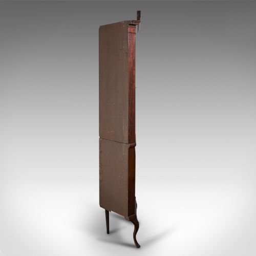 fig 3. Rare, Tall Antique Corner Cabinet, Mahogany, Cupboard, Georgian Revival, C.1880