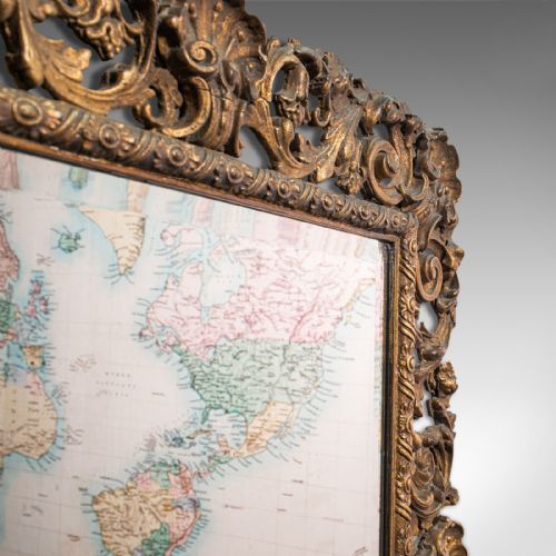 fig 4. Ornate Antique Mirror, French, Giltwood, Hall, Overmantel, Edwardian, Circa 1910