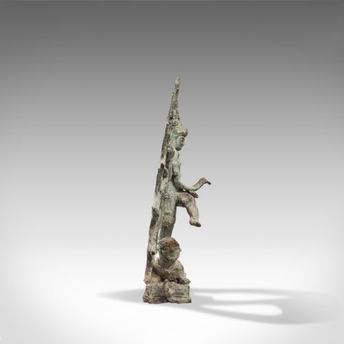 fig 3. Antique Shiva Nataraja Figure, Indian, Chola Bronze, Mystic Statue, 17th Century