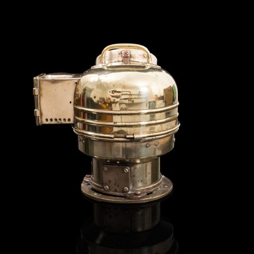 fig 3. Vintage Ship's Binnacle Compass, English, Brass, Maritime, Navigation Aid, 1920
