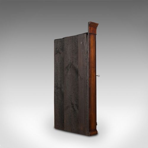 fig 2. Antique Corner Cabinet, English, Oak, Flame Mahogany, Cupboard, Georgian, C.1800