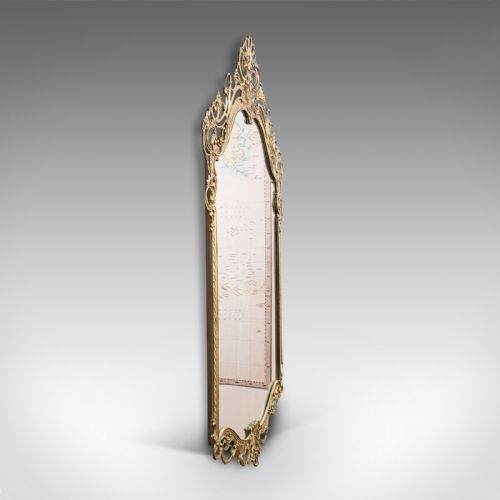 fig 3. Large Antique Wall Mirror, Italian, Gilt Metal, Hall, Bedroom, Rococo, Victorian
