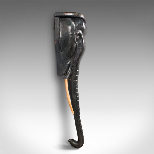 fig 4. Antique Elephant Side Table, Indian, Ebonised, Decorative, Console, Victorian