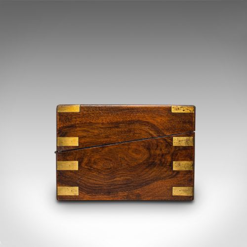 fig 3. Antique Writing Slope, English, Mahogany, Brass, Correspondence Box, Victorian