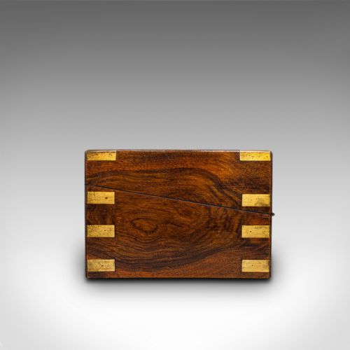 fig 4. Antique Writing Slope, English, Mahogany, Brass, Correspondence Box, Victorian