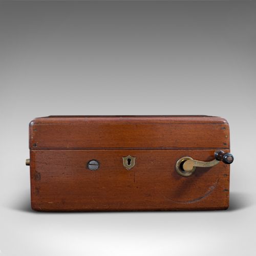 fig 1. Antique Magneto Electric Therapy Machine, English, Scientific Medical Aid, 1900