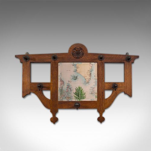 fig 1. Antique Hall Mirror, Scottish, Valet, After Mackintosh, Arts & Crafts, Victorian