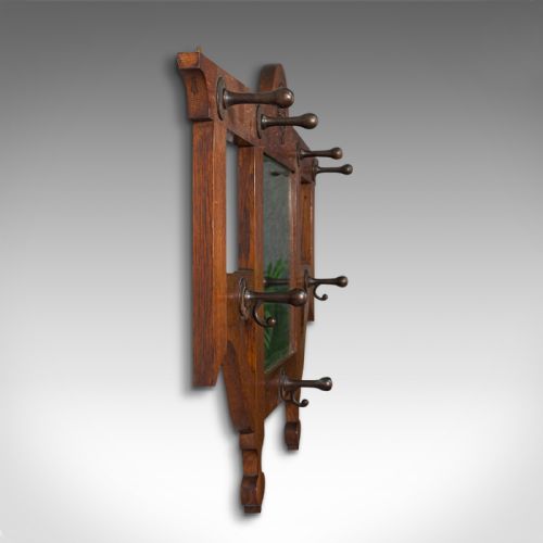 fig 2. Antique Hall Mirror, Scottish, Valet, After Mackintosh, Arts & Crafts, Victorian