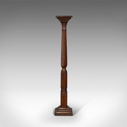 fig 1. Antique Torchere, English, Mahogany, Plant Stand, Jardiniere, William IV, C.1830