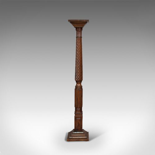 fig 2. Antique Torchere, English, Mahogany, Plant Stand, Jardiniere, William IV, C.1830