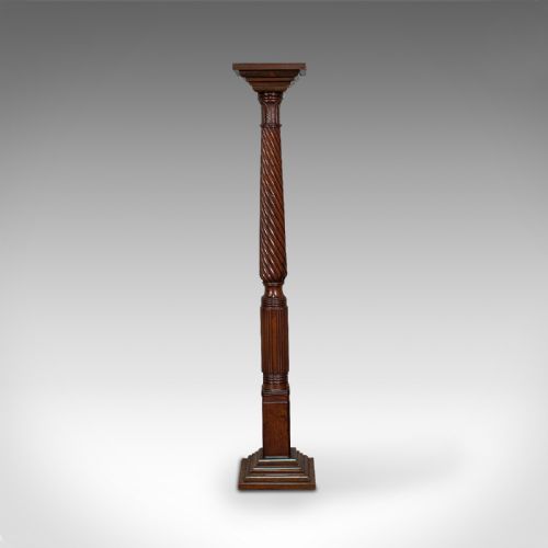 fig 3. Antique Torchere, English, Mahogany, Plant Stand, Jardiniere, William IV, C.1830