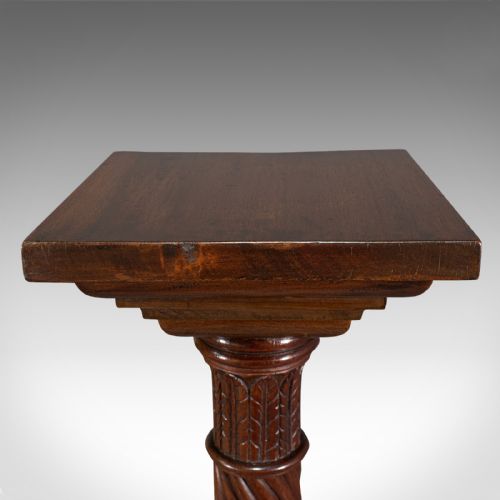 fig 5. Antique Torchere, English, Mahogany, Plant Stand, Jardiniere, William IV, C.1830