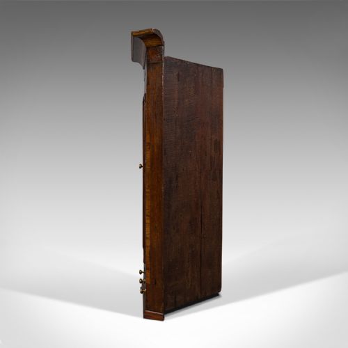 fig 4. Superb Antique Corner Cabinet, English, Oak, Mahogany, Inlay, Cupboard, Georgian