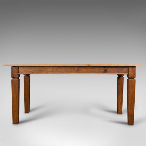 fig 1. Large Antique Farmhouse Table, English, Oak, 4-6 Seat, Dining, Edwardian, C.1910