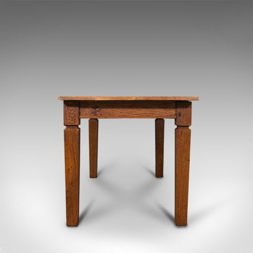 fig 2. Large Antique Farmhouse Table, English, Oak, 4-6 Seat, Dining, Edwardian, C.1910