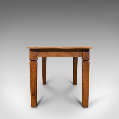 fig 3. Large Antique Farmhouse Table, English, Oak, 4-6 Seat, Dining, Edwardian, C.1910