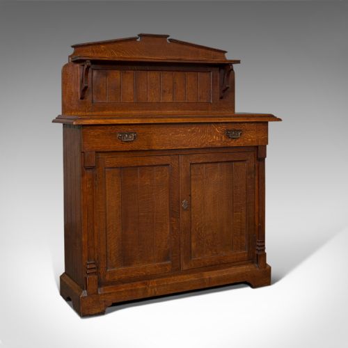 Superb Antique Chiffonier, Scottish, Oak, Sideboard, Cabinet, Victorian, C.1860