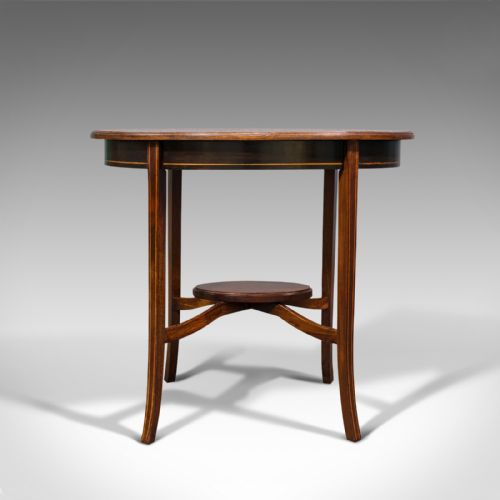 fig 1. Antique Side Table, English, Mahogany, Walnut, Lamp, Occasional, Regency, C.1820