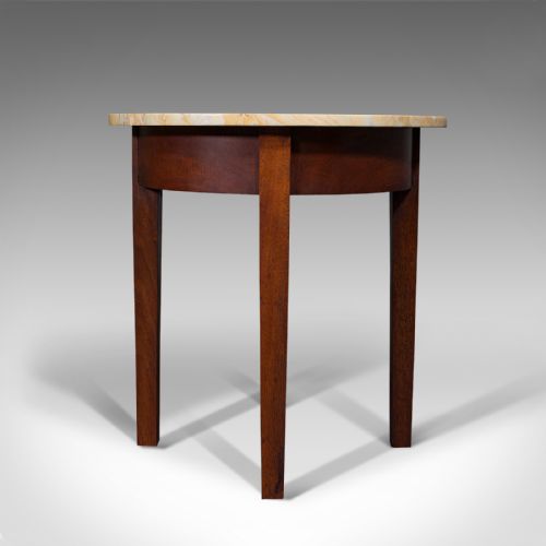 fig 1. Antique Marble Chess Table, English, Mahogany, Game Board, Edwardian, Circa 1910