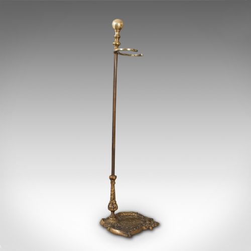 fig 2. Antique Umbrella Stand, French, Brass, Hallway, Cane, Stick Rack, Art Nouveau