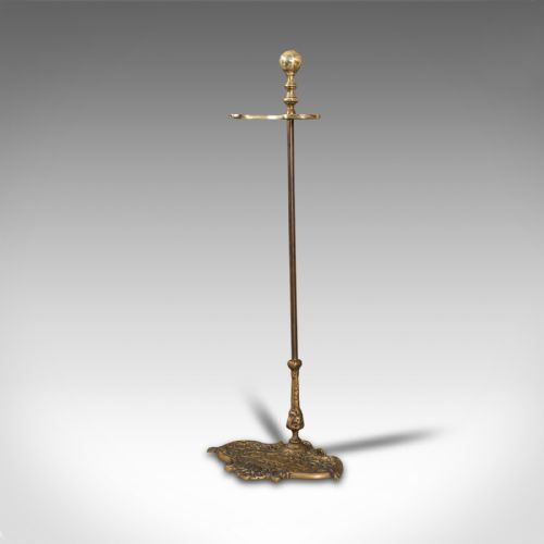 fig 3. Antique Umbrella Stand, French, Brass, Hallway, Cane, Stick Rack, Art Nouveau