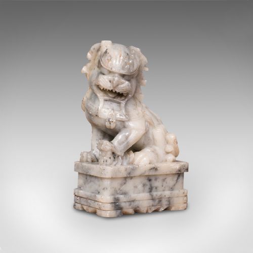 fig 3. Pair, Antique Decorative Dogs Of Fu, Chinese, Statue, Ornament, Victorian, 1900