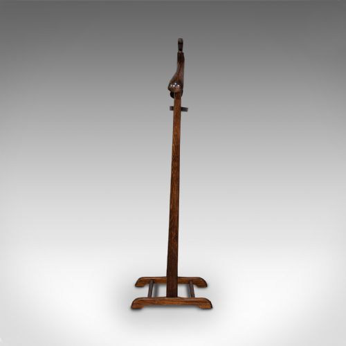 fig 3. Antique Gentleman's Valet, English, Beech, Bedroom Rack, Nightstand, Edwardian