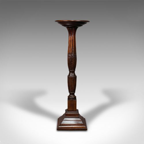 fig 1. Antique Torchere, English, Mahogany, Jardiniere Stand, William IV Revival, 1900