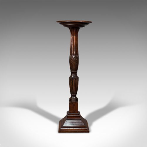 fig 4. Antique Torchere, English, Mahogany, Jardiniere Stand, William IV Revival, 1900