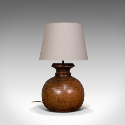 fig 1. Antique Table Lamp, English, Fruitwood, Living Room Light, Victorian, Circa 1900